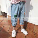S16961A 2017 Children Cotton Denim Trousers Kids Solid Pants thumbnail-2