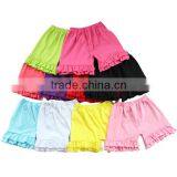 Many Colors to Choose 100% Cotton Material and Knitted Type Baby Girls Icing Short Ruffle Shorts thumbnail-2