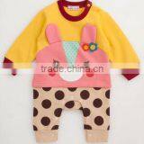 Wholesale Spring/autumn Easter Kids Wear Children Stereo Modelling Bunny Clothes Cotton Romper Infant Coveralls Climbing Cloth thumbnail-1