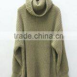 Runwaylover New Fashion 2017 Ladies Turtleneck Loose Knitted Sweaters thumbnail-3