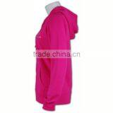 Women Zip up Sweatshirt Hoodies Pink Jacket thumbnail-4