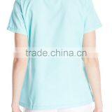 Women's Sporty Crossover V-Neck Scrub Top Stripe Trim Nurse Uniform thumbnail-2