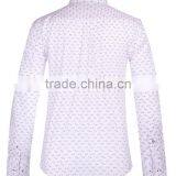 2017 Latest Men's Long Sleeve Button-down Collar Slim Fit Shirt With Contrast Collar and Cuff thumbnail-3