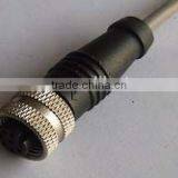 M12 Female Molding Type Straight Waterproof Connector