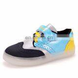 Wholesale Fashion Cool Casual Shoes uk Brogue Shoes USB Charge Children Kids Led Shoes Sneakers for Boys Girls thumbnail-5