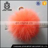 Plus Size 100% Raccoon Fur Pompom Ball Accessories Keychain thumbnail-1
