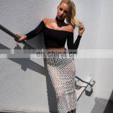 Amigo 2017 Sexy Fashion Two Pieces Skirt Suits Lace and Bandage Women Dress thumbnail-3