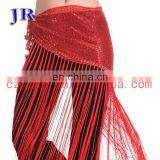 Egyptian Multy Colors Shiny Fabric Fringe Tassel Belly Dance Hip Scarf Y-2013# thumbnail-2