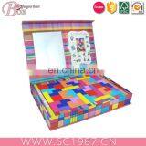 Square Cardboard Kids Puzzle Toy Box With PVC Window thumbnail-5