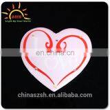 Plastic Safety Pins LED Glowing Heart Shaped Badge for Gifts