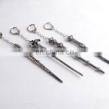 Decoration Cosplay Famous Novel Magic Wand Alloy Anime Necklace,Hot Selling Items Aluminum Chian Metal Pendant Necklace Fashion