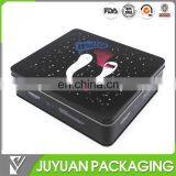 tin box with sponge for T-shirt or microwave cake tin with high quality printing