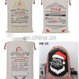 32 Styles Christmas Santa Sacks 1pc Drawstring Canvas Santa Sack Xmas Canvas Bag Hot Sale Big Santa Claus Gift Bag Drop Shipping thumbnail-6