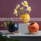 European Square Creative Metal Desktop Plant Pot Stand Flower Rack Succulent Plant Pot thumbnail-1