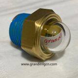NPT 1/2 Inch Radiator Cooling System Liquid Level Sight Glasses Hemispheric Oil Gauge thumbnail-3