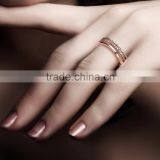 14K Rose Gold Ring With Diamonds thumbnail-2