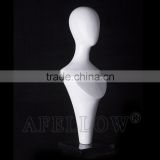 Fiberglass Egg Head Woman Mannequin,Female head mannequin,Cheap White Head,Dispaly Jewelry/ hat /scarf/wig H1054
