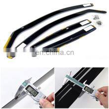 4pcs Auto Parts Window Door Visor Weather Shield for Universal Car thumbnail-3