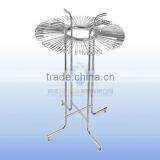 Metal Spinning Ties Display Rack With 4 Legs