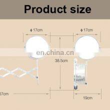 Magnifying 1x/2x Extension Flexible Extending Folding Bathroom Mirror thumbnail-3