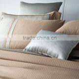 Golden Color Egyptian Cotton Flat Bed Sheet 6 Pcs Comforter Set for Middle East Embroidery Bedding Set thumbnail-5