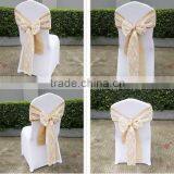 Lace Burlap Chair Sash thumbnail-1