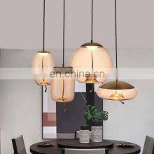 Modern Nordic LED Glass Hanging Lamp Art Indoor Modern Glass Ball LED Pendant Lights thumbnail-3