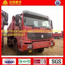 Red Color HOWO 8x4 Used Tipper Truck Dump Truck 12 Tires 371hp Low Price For Sale(less Than 20000$)