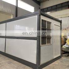 Foldable Light Steel Install Container Fold Out Prefab Folding House Container Home