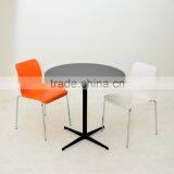 Replica Chrome Metal Frame PP Seat Designer Furniture Green B&T Leo Side Chair,Leo Chair, Alp Nuhoglu Leo Stacking Chair thumbnail-5