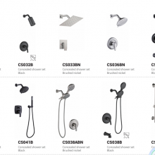 Better Use of Space Increasing the Comfort of Bathroom Use a Minimalist Modern Visual Effect Concealed Shower Set Series thumbnail-3