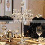 Cheap Crystal Glass Candle Holder for Wedding Centerpieces Decoration thumbnail-1