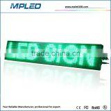 High Quality 8"x40"Waterproof Outdoor LED Sign Cheap P10 SMD Single Green Color LED Display