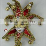 Mask Wall Hanging DECORATIVE CERAMIC MASK FEMALE JESTER, WALL HANGING. MADE IN CHINA thumbnail-3