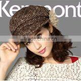 newest design winter knitted wool hat for women