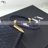 Top Designer Nail Design Bracelet With Real Python Skin Cover thumbnail-5