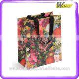 2014 Best Selling Popular Fashionable Cosmetics Recycles Paper Hand Bag Supplier