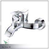 Polished Chrome Brass Body Wall Mounted Single Handle Bath Shower Mixe With Diverter thumbnail-1