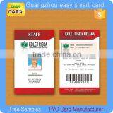 Inkjet Printable Sample Company Staff Empolyee id Cards Quality Choice