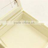 Sweet White Drawer Type PU Leather Jewelry Box thumbnail-2