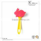 6 Pcs/set Plastic Handle Animal Shape Sponge Brush In Art thumbnail-1