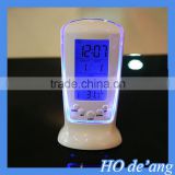 HOGIFT Blu-ray temperature meter Creative LED luminous display 510 music calendar alarm clock electronic clock