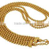 Bollywood Indian Style Amazing Gold Plated 3 Line String Set thumbnail-4