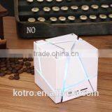 Unique Promotional Gift Qnoe AUX 2 Bass Speaker TF Card FM Radio MIC Handsfree LED Speaker 3W Square LED Bluetooth Speaker thumbnail-5