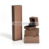 Custom Brown New Design Plastic Necklace Jewelry Box thumbnail-5