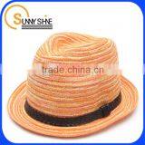 Sunny Shine Fashion Short Brim Gentlemen Mexico Straw Hats Caps thumbnail-1