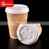 8oz Kraft Ripple Hot Coffee Paper Cups thumbnail-5