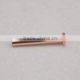 Tubular Rivets for Thermostat