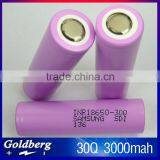 100% Original Samsung INR18650-30Q Battery,18650 3.7V 3000mah High Power Battery ,Samsung Rechargeable Ecigmod 18650 30Q Battery thumbnail-1