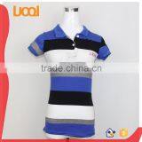 Wholesale Bulk Striped Screen Printing Polo t Shirts thumbnail-1